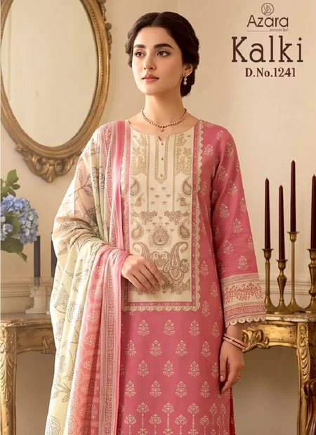 Kalki 1241 A To D By Radhika Azara Jam Cotton Printed Dress Material